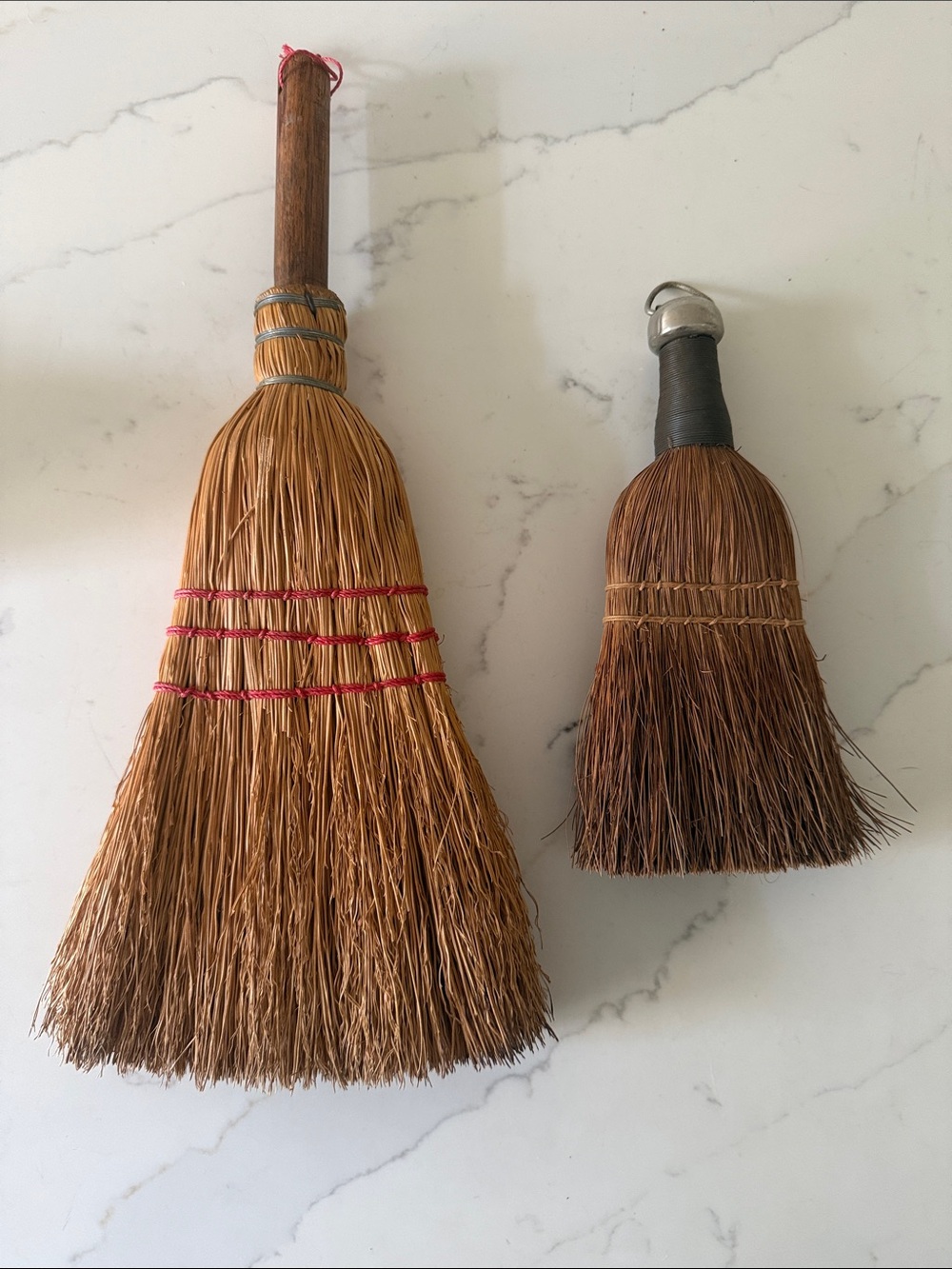 Vintage Whisk Hand Brooms Set of 2